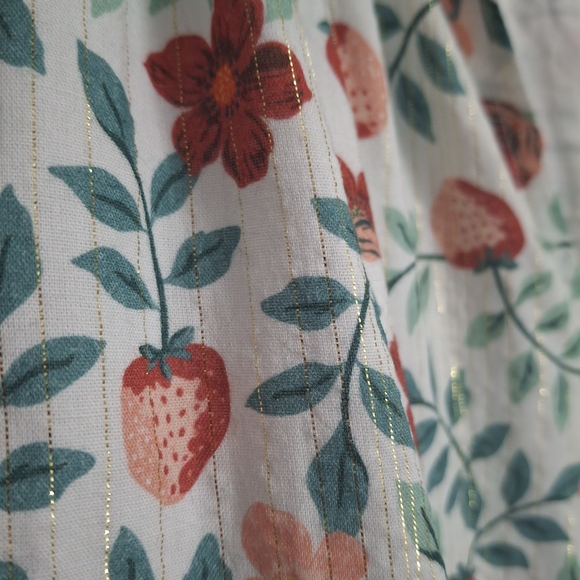 Draper James Kellie Babydoll Dress In Strawberry Fields Size M - Picture 5 of 8